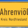 Ortsschild Ahrenviöl