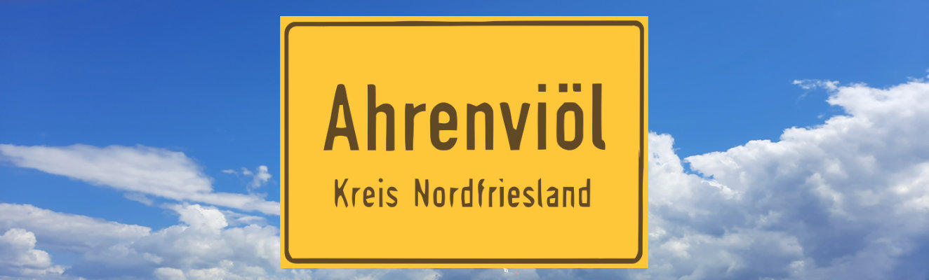 Ortsschild Ahrenviöl
